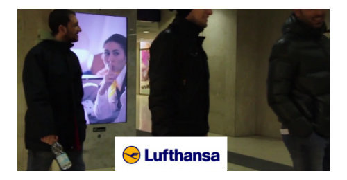 Lufthansa - A global campaign's interactive implementation in a busy environment
